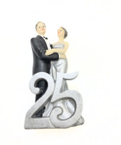 Silberhochzeitspaar , vorne 25 Dekofigur