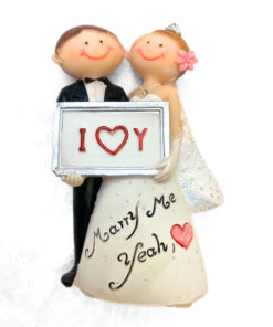 Dekofigur Brautpaar, Comic " Marry Me Yeah"