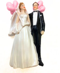 Dekofigur Brautpaar mit Luftballone