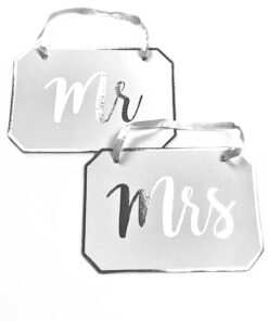 Mr  -  Mrs Schilder für Stuhl zum Aufhängen