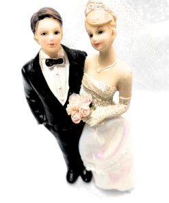 Dekofigur "Brautpaar", weiß