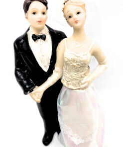 Dekofigur "Brautpaar" weiß