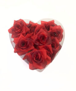 Rosenblüten, Textil, rot