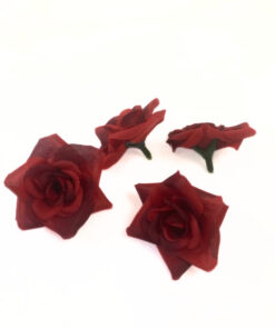 Alternative view of Rosenblüten, Textil, rot