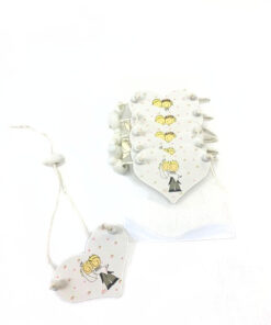 Herzanhänger mit Brautpaar