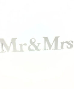 Mr & Mrs Holzdekoration,  weiß, zum Aufstellen