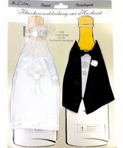 Flaschenverkleidung "Hochzeit"