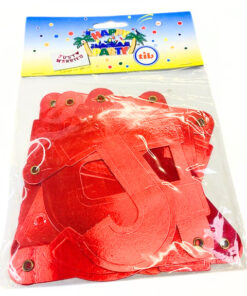 Banner "JUST MARRIED", rot