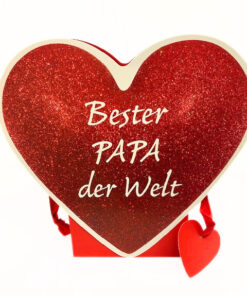 Geschenktüte Herz  "Bester Papa der Welt"