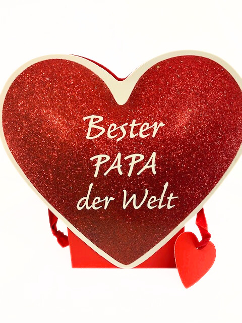 Geschenktüte Herz "Bester Papa der Welt"