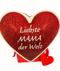 Geschenktüte  Herz "Liebste Mama der Welt"