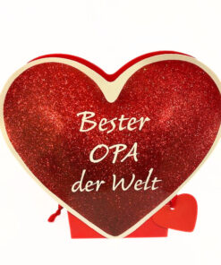 Geschenktüte Herz "Bester Opa der Welt"