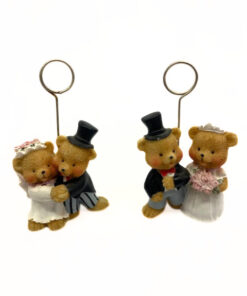 Kartenhalter oder Deko fürs Brautpaar "Bärchen"