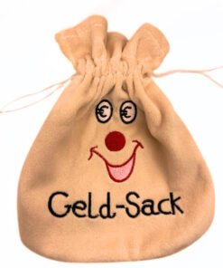 Geld-Sack aus Nicki-Plüsch