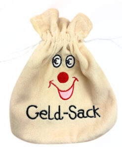 Geld-Sack aus Nicki-Plüsch