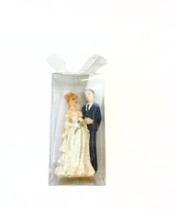 Dekofigur Brautpaar, ca. 8 cm, in Schachtel