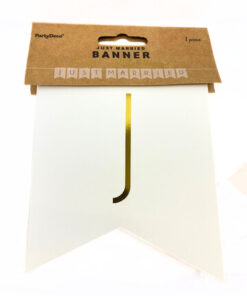 Banner "Just Married", weiß