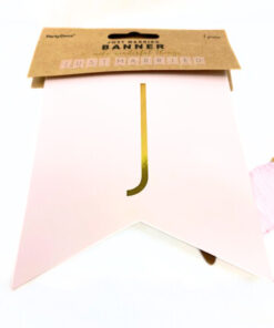 Banner "Just Married" zart rosa