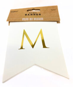 Banner "Mr. (Herz) Mrs.", weiß