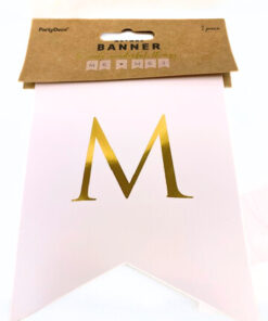 Banner "Mr (Herz) Mrs", zart rosa