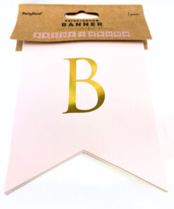 Banner "Bride (Herz) Groom", zart rosa