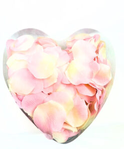 Rosenblätter Textil, rosa/creme