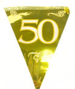 Wimpelkette "Goldhochzeit 50"