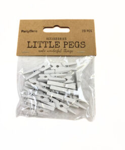 Klammern aus Holz weiß