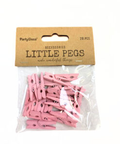 Klammern aus Holz rosa