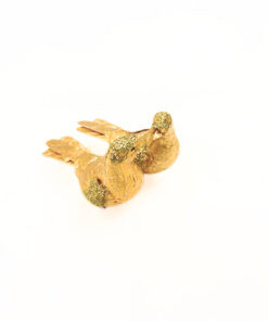 Taubenpaar goldfarben