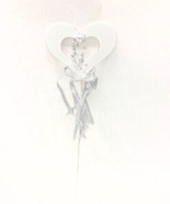 Herzstecker weiß