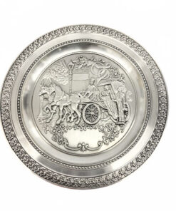 Zinnteller "Hochzeitskutsche"