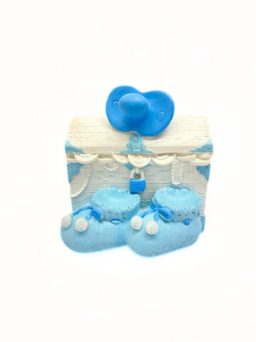 Spardose "Schatztruhe Baby" blau