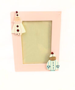 Bilderrahmen aus Holz, rosa