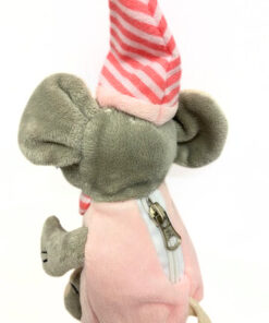 Alternative view of Plüschmaus "Herzlichen Glückwunsch" mit Reißverschluß, rosa