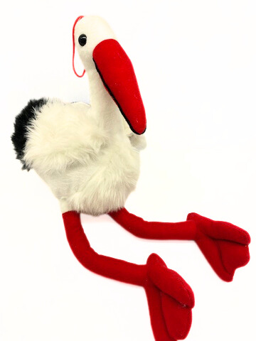 Deko-Plüschstorch