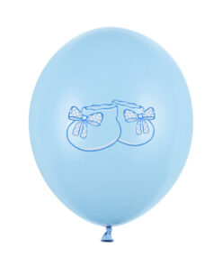 Latexballone "Schühchen", blau, ohne Helium
