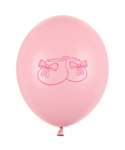 Latexballonstrauß "Schühchen", rosa, incl. Helium