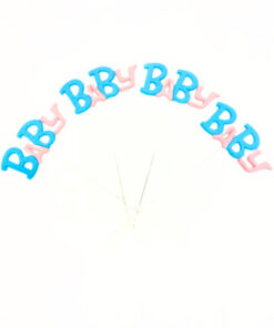 Set Stecker "BaBy" blau/rosa