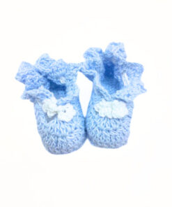 Geschenkanhänger "Babyschuhe", hellblau