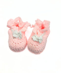 Geschenkanhänger "Babyschuhe", rosa