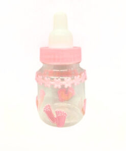 "Babyfläschchen" als Geldgeschenk oder Geschenkanhänger, rosa