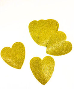 Dekoherzen goldf. Glitzer