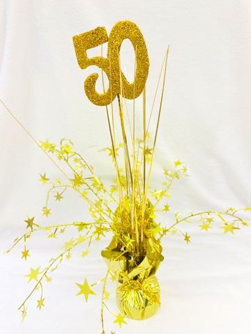 Centerpiece, gold, 50