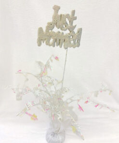 Centerpiece weiß Just Married