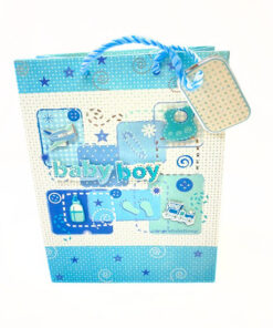 Geschenktasche "Baby Boy", hellblau