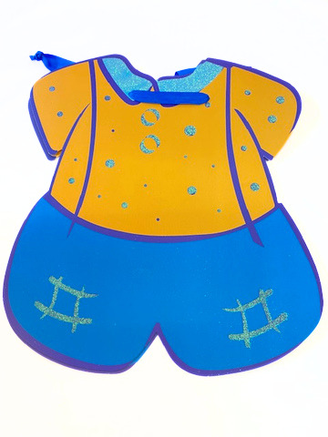 Geschenktasche "Strampler" blau