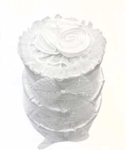 Alternative view of Geschenkverpackung "Torte, dreistöckig", weiß