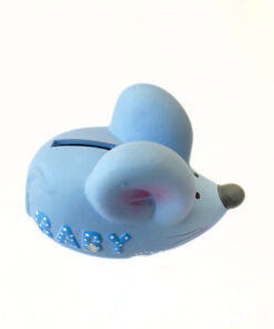 Alternative view of Spardose "Mäuschen", blau