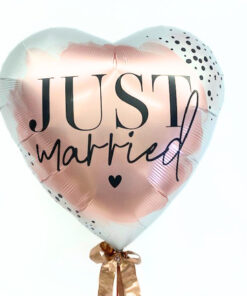 Folienballon "Just Married", ca. 70 cm